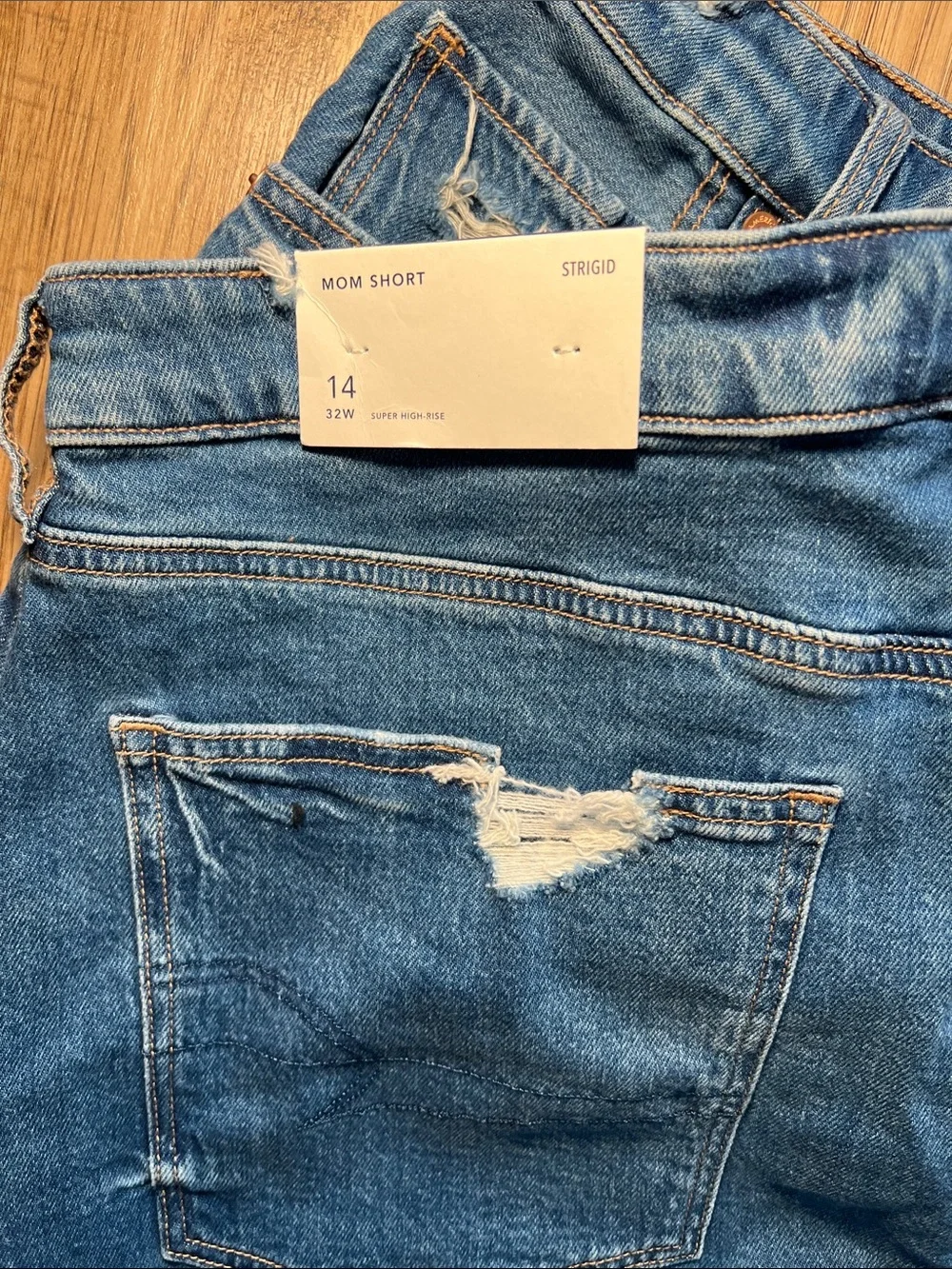 American Eagle Outfitters ripped denim